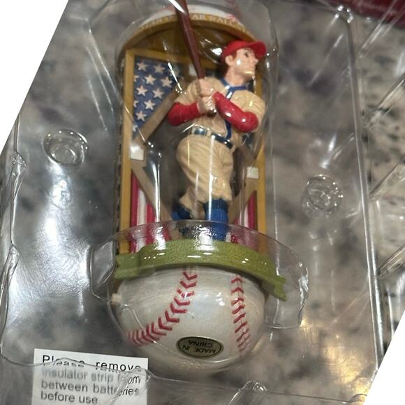 Vintage Heirloom Collection Baseball Ornament in Box Plays Take Me Out Ballgame - Picture 4 of 16
